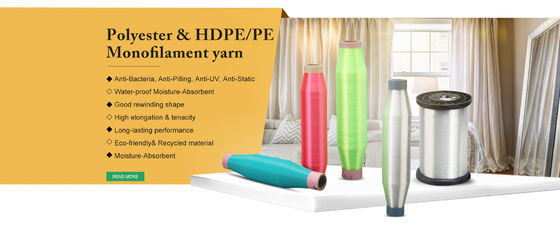 PP Monofilament Yarn 0.18MM 0.26MM Anti-Pilling Polypropylene Monofilament Yarn for Knitting and Weaving